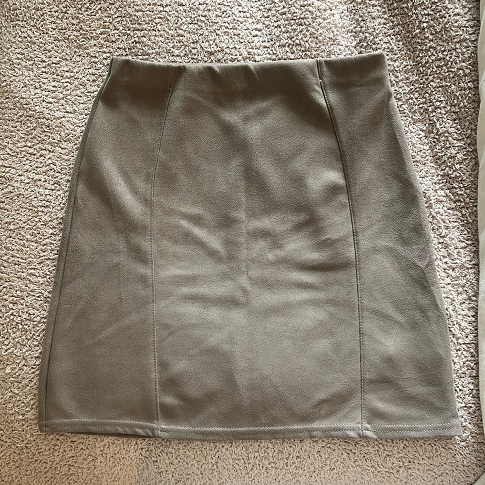 Missguided Suede Mini Skirt